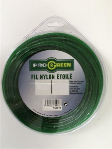 Fil Nylon étoilé - Progreen - vert - Ø 1.3mm x 15m 