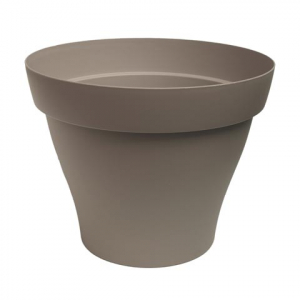 Pot rond Roméo - Poetic - taupe -  35 cm
