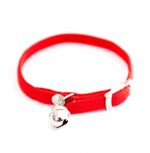 Collier Nylon tubulaire - Martin Sellier - 10 mm x 30 cm - Rouge