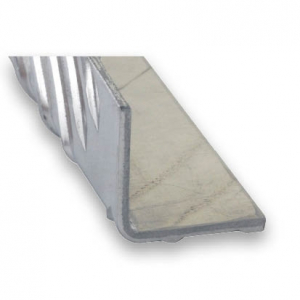Cornière damier aluminium brut CQFD - 20x20 L 1m 