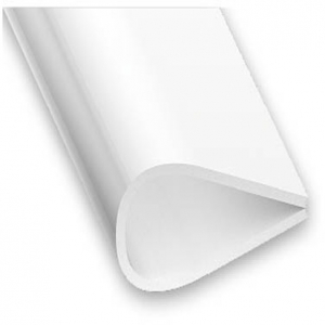 Serre feuillet PVC blanc CQFD - l 15 mm L 1m 
