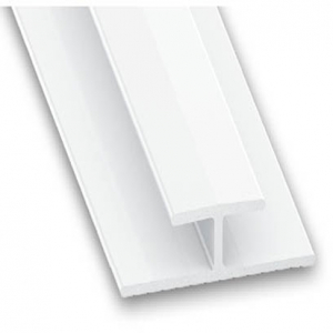 Raccord panneaux PVC blanc CQFD - 22/11x3.5 L 1m 