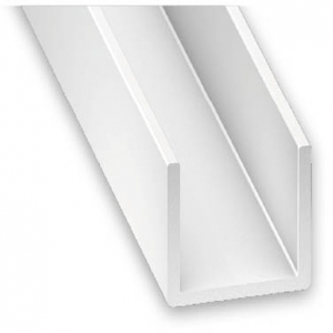 Profilé U PVC blanc CQFD - 10x18x1 L 1m 