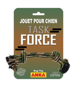 Corde 2 noeuds - Task Force - Anka - Petit et moyen chien