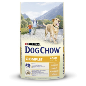 Croquette pour chien adulte 1+ Complet - Dog Chow - poulet - 14 kg 
