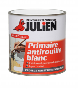 Peinture primaire antirouille Blanc - Peintures Julien - 0.5 L 