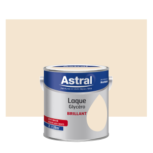 Peinture Laque Glycéro - Astral - Brillant - Blanc cassé - 2 L 