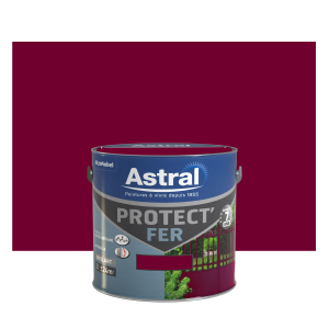 Peinture Protect'Fer - Astral - Brillant - Rouge basque - 2 L 