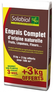 ENGRAIS COMPLET 9+3KG - SOLABIOL