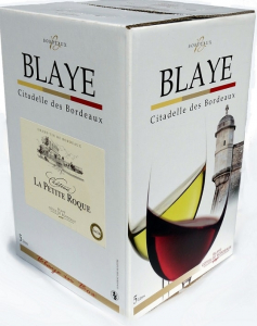 Vin Bordeaux la petite Roque - Blaye Côtes de Bordeaux - Bag in Box de 5 L