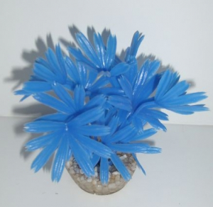 Décoration petite plante palm plastique coloré - Labéo - 13 cm