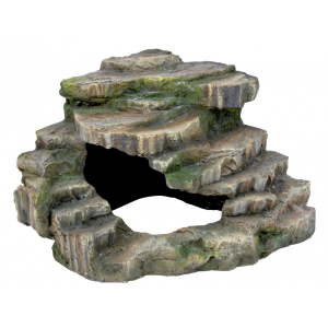Rocher d'angle avec grotte et plateforme - Reptiland - Trixie - 26 x 20 x 26 cm