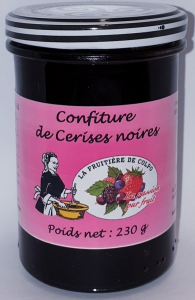Confiture de cerise noire - La Ferme Fruitière de Colpo - 230 gr