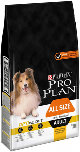 PRO PLAN All Sizes Adult Light / Sterilised avec OPTIWEIGHT Riche en Poulet - 3KG - Croquettes pour chiens adultes