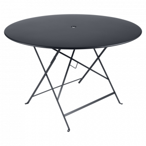 Table pliante Bistro - Fermob -  Ø 117 cm H 74 cm - Métal - Carbone