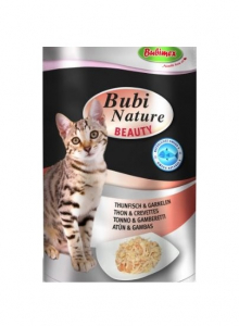 Bubi Nature Beauty pour Chats - Bubimex - Thons & Crevettes - Sachet de 70 g