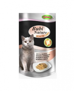 Bubi Nature Health Care pour Chats - Bubimex - Saumon & Maquereau - Sachet de 70 g