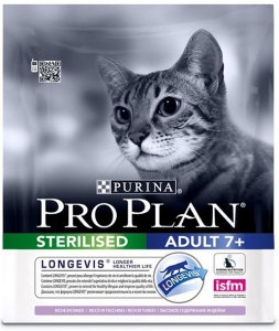 Croquette pour chats senior adult 7+ sterilised Longevis - Proplan - dinde - 400 gr