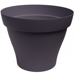 Pot rond Roméo - Poetic - noir -  17 cm