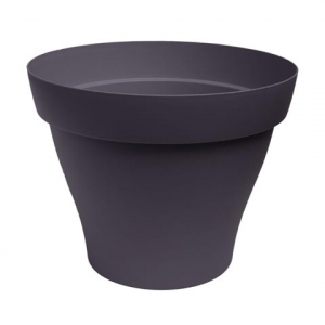 Pot rond Roméo - Poetic - noir -  25 cm