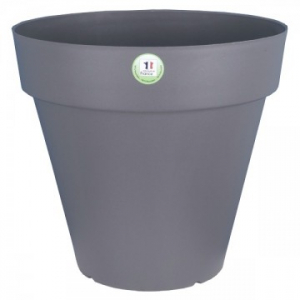 Pot de fleurs Soleilla - Riviera System - Gris pailleté - Ø 39 x 36 cm