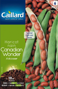 Haricot nain a ecosser flageolet canadian wonder - Graines - Caillard