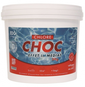 Chlore choc effet immédiat - EDG by Aqualux - pastilles de 20 gr - 5 kg