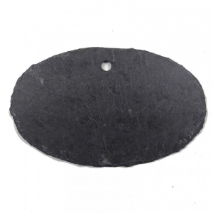 Etiquette ovale en ardoise - Comptoir Botanique - 12 x 8 cm