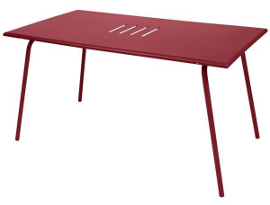 Table Monceau XL - Fermob - 194 X 94 X H 74 cm - Métal - Piment