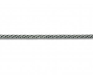 Câble de levage - Acier galvanisé - 40 kg - Ø 2 mm - Vente au mètre linéaire