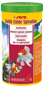 Aliment spécial couleurs Goldy color spirulina - Sera - 390 gr
