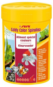 Aliments spécial couleurs Goldy color spirulina - Sera - 39 gr