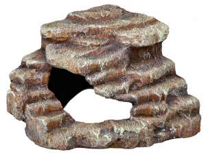 Rocher d'angle avec grotte et plateforme - Reptiland - Trixie - 27 x 21 x 27 cm