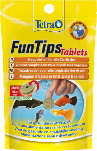 Tetra FunTips Tablets x 20 - Aliment complet pour poissons tropicaux