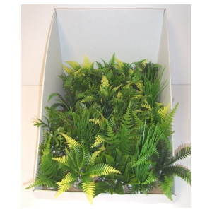 Petite plante herbe plastique pour aquarium - Labéo - vert