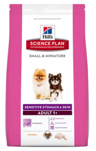 Aliment chien Science Plan Canine Adult Small & Miniature Sensitive Stomach & Skin au Poulet - Hill's - 1,5 Kg 
