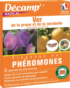  Phéromone contre le ver de prune et de la mirabelle Décamp' Radical - Lot de 2 capsules