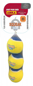 Balles de tennis squeak ball - Anka - Ø 6.35 cm - Chien moyen - x 3