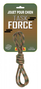 Corde à noeuds en huit - Task Force - Anka - Petit et moyen chien - 30 cm