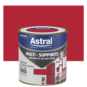 Peinture Multi supports - Astral - Extérieur - Satin - Coquelicot - 0.5 L
