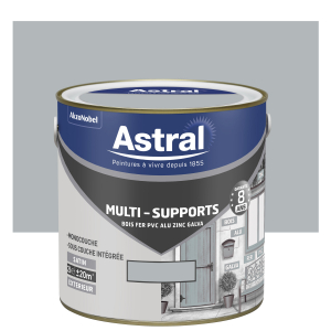 Peinture Multi supports - Astral - Extérieur - Satin - Gris franc - 2 L