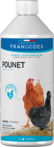 Aliment complémentaire antipoux volailles POUNET - Francodex - 1 l