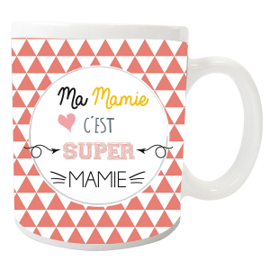Mug Super Mamie - ENESCO - Ø 8 x 9.5 cm