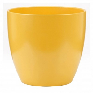 Cache-pot 920 - Deroma - Gelb matt - Ø 16 cm