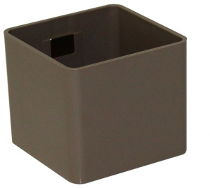 Pot magnétique cube - Kalamitica - taupe - 6 cm