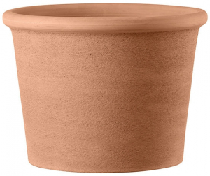 Pot cilindro bordato primitivo - Deroma - white - Ø 38 cm