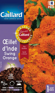 Oeillet d'Inde Swing orange - Graines -Caillard