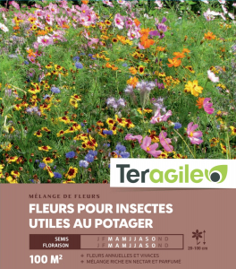 Fleurs pour insectes utiles au potager - Graines pour 100 m² - Teragile