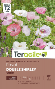 Pavot double Shirley - Graines - Teragile
