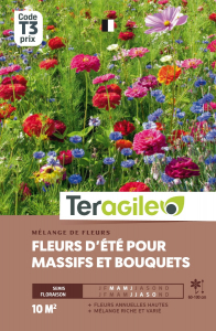 Mélange de fleurs d'été pour massifs etbouquets - Graines - Teragile